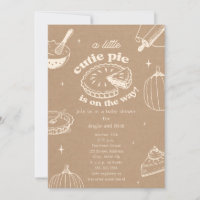 Süsse Pie Pumpkin Cardstock Neutrale Babydusche