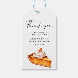 Süsse Pie Pumpkin Fall Babydusche Bücher für Baby Geschenkanhänger