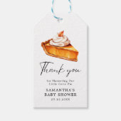 Süsse Pie Pumpkin Fall Babydusche Bücher für Baby Geschenkanhänger (Vorderseite)