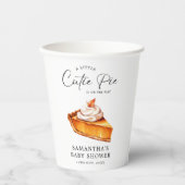 Süsse Pie Pumpkin Fall Babydusche Pappbecher (Vorderseite)