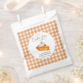 Süsse Pie Pumpkin Fall Gingham Baby Dusche Geschenktütchen (Ausgeschnitten)