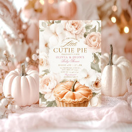 Süsse Pie Pumpkin Floral Bow Einladung