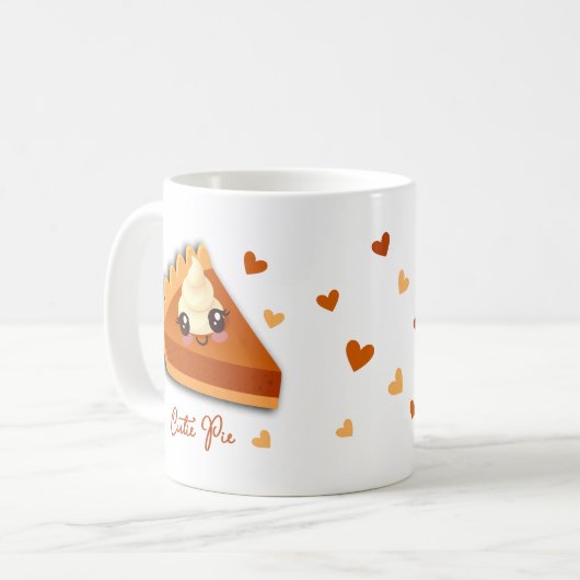 Süsse Pie Pumpkin Slice Kaffeetasse (Vorderseite Links)