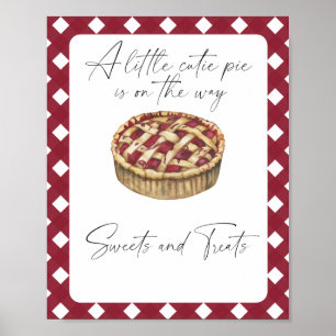 Süsse Pie - Süßigkeiten und Leckereien Babydusche Poster