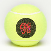 Süsse Pie Tennisbälle (Rückseite)