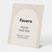 Süsse Pie Thanksggbaby Dusche Gefallen Zeichen Sockelschild (Vorderseite)