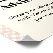 Süsse Pie Thanksgivingbaby Advice Baby Duschzeiche Poster (Ecke)