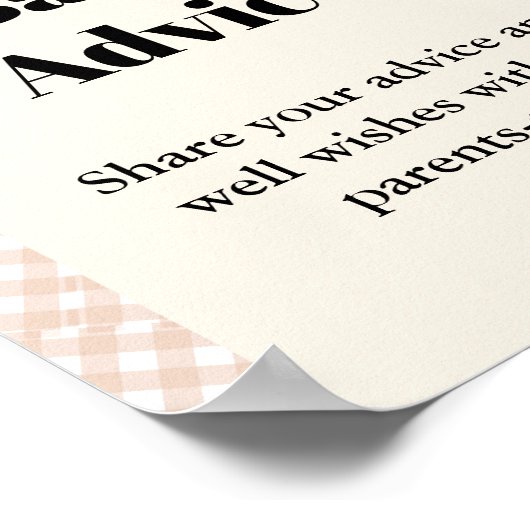 Süsse Pie Thanksgivingbaby Advice Baby Duschzeiche Poster (Ecke)