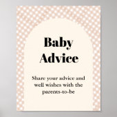Süsse Pie Thanksgivingbaby Advice Baby Duschzeiche Poster (Vorne)