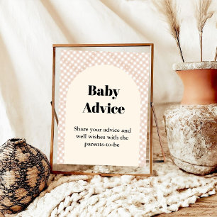 Süsse Pie Thanksgivingbaby Advice Baby Duschzeiche Poster