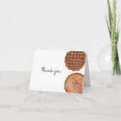 Süsse Pie Vielen Dank Card Erntedank Kinderdusche Dankeskarte (Vorderseite)