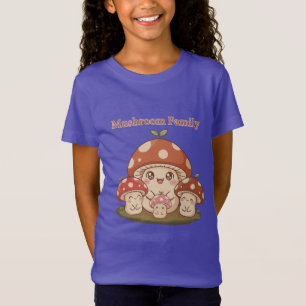 Süße Pilzfamilie Kawaii Cottagecore T-Shirt