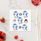Süße Pinguin-Papier Servietten (Beispiel)