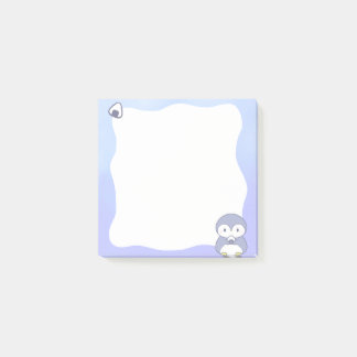 Süße Pinguin-Pastell-Post-it-Notizen | Kawaii-Haft Post-it Klebezettel