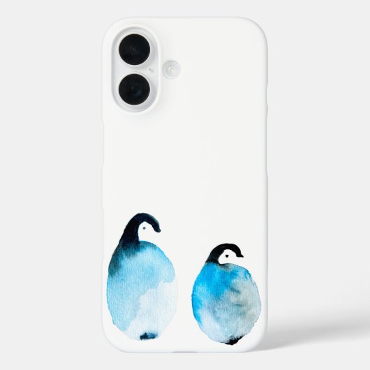 Süße Pinguine Aquarell Case-Mate iPhone Hülle (Rückseite)