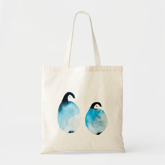 Süße Pinguine Aquarell Tragetasche (Vorne)