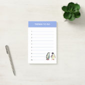 Süße Pinguine & editierbare Dinge zum Tun Post-it Klebezettel (Büro)