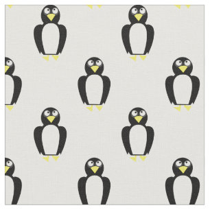 Süße Pinguine Kinder Baby Kinderzimmer Weiß Stoff