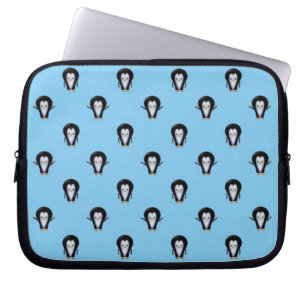 Süße Pinguine über Winterblau Laptopschutzhülle