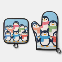 Süße Pinguine Winter-Schals Gruppenkuscheln