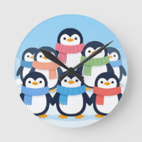 Süße Pinguine Winter-Schals Gruppenkuscheln