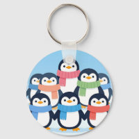 Süße Pinguine Winter-Schals Gruppenkuscheln