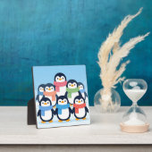 Süße Pinguine Winter-Schals Gruppenumarmung Fotoplatte (InSitu)