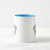 Süße Pinguine Winterillustration Tasse (Zentrum)