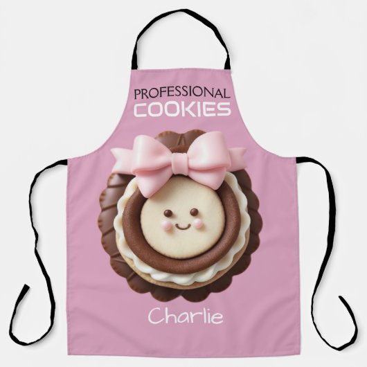 Süsse Pink Chocolate Cookie/All-over Print-Schürze Schürze (Vorderseite)