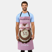 Süsse Pink Chocolate Cookie/All-over Print-Schürze Schürze (Getragen)