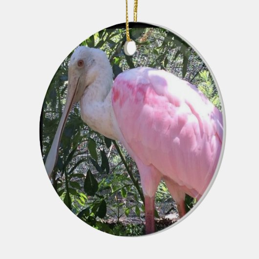 SÜSSE PINK FLAMINGO CHRISTMAS ORNANATION KERAMIK ORNAMENT (Links)
