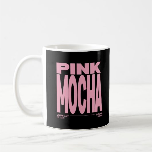 Süße Pink Mocha Kaffeetasse (Links)