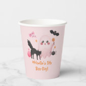 Süße pinke Halloween-Geburtstagsfeier Pappbecher (Vorderseite)
