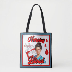 Süße Pinup_ Pflegen liegt mir im Blut Tasche