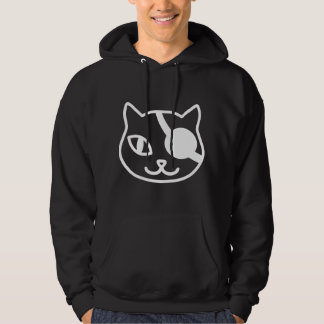 Süße Piratenkatze für Katzenliebhaber Augenklappe Hoodie