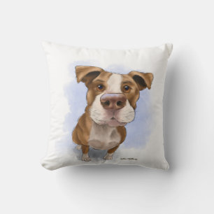 Süße Pit Bull Cartoon Kissen