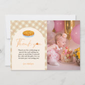 Süsse Piue Erntedank Geburtstag Danke Karte (Vorderseite)