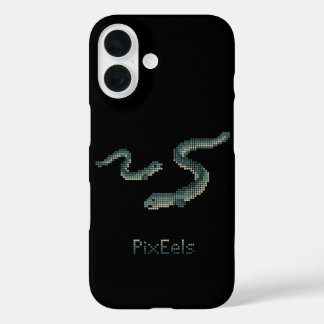 Süße "PixEels" Pixel-Aale Grafik iPhone 16 Hülle