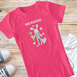 Süße Plüsch-Tier-Häschen-Mädchen-Kinder T-Shirt