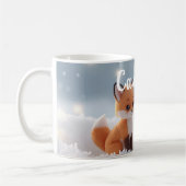 Süße Plüsch-Winter-Waldtiere mit individuellem Nam Kaffeetasse (Links)