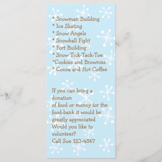 Süsse Polar Bear Programm (Rückseite)