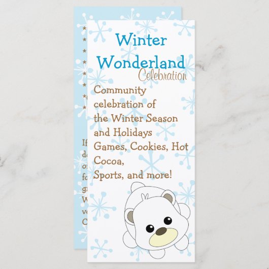 Süsse Polar Bear Programm (Vorne/Hinten)