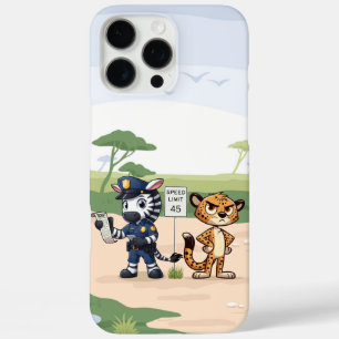 süße Polizeizebra & Gepard iPhone 16 Pro Max Hülle