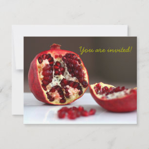 Süße POM Granatapfel-Kollektionseinladung Einladung
