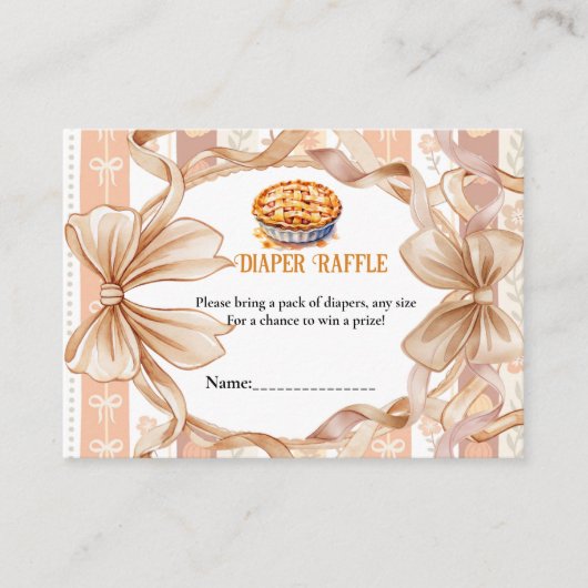 Süsse Pommes Frites Erntedank Babydusche Anfrage Begleitkarte (Vorderseite)