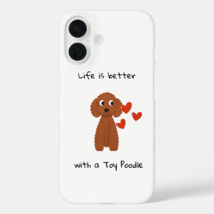 Süße Poodle iPhone 16 Hülle