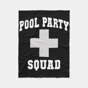 Süße Poolparty-Gruppe Papa Kreuzfahrt Schwimmen Sc Fleecedecke