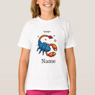 Süße Pop-Art-Skorpion-Sternzeichen-Horoskop T-Shirt