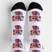 Süße Popcorn-Kitty-Socken Socken (Oben)