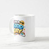 Süße positive Zitat-Kaffeetasse Kaffeetasse (Vorderseite Links)
